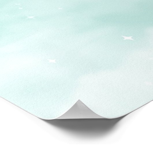 Poster Nounours ours en peluche enveloppé dans une couver (Coin)