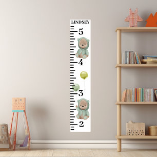 Poster Nounours Vert Ballons