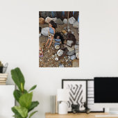 Poster Nourrir la famille. (Bureau à domicile)