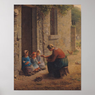Poster Nourrir les jeunes, 1850