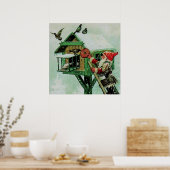 Poster "Nourrir les oiseaux d'hiver" par Jenny Nystrom (Cuisine)