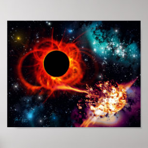 Poster Nourrissement du trou noir (10x 8)