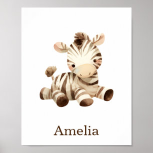 Poster Nourrisson Décor Toy Animal Zebra Genre Neutre