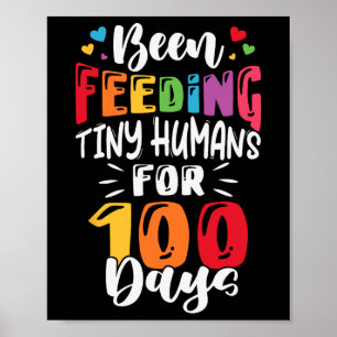 Poster Nourrissons Des Humains Minuscules Pendant 100 Jou