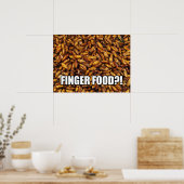 POSTER NOURRITURE À MANGER AVEC LES DOIGTS?! MEME (Cuisine)
