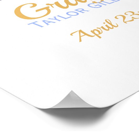 Poster Nourriture Blue Rainbow Date de naissance (Coin)