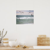 Poster Nourriture Brown de pélicans dans la couleur du Go (Cuisine)