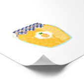 Poster Nourriture de canne - Confiture d'ananas (Coin)