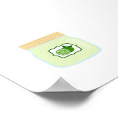Poster Nourriture de canne - Courbe de citron vert (Coin)