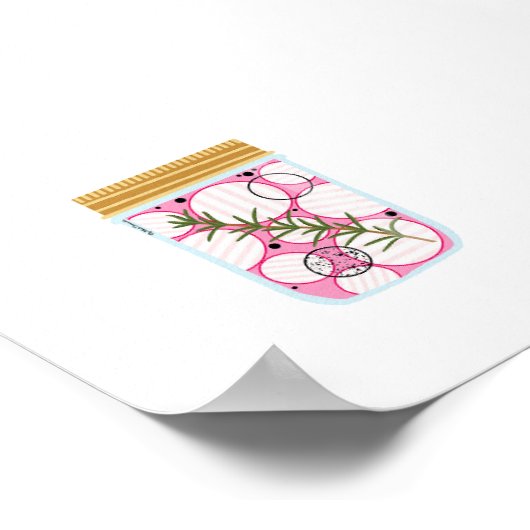 Poster Nourriture de canne - Radis cueillis (Coin)