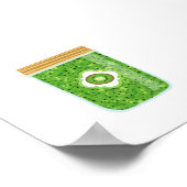 Poster Nourriture de cantine - Confiture Kiwi (Coin)