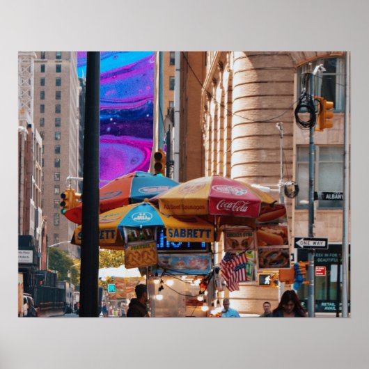 Poster nourriture de rue (Devant)