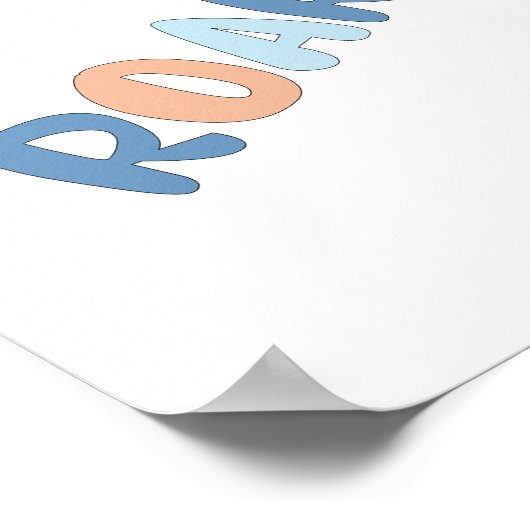 Poster Nourriture Dinosaure Aquarelle Cute (Coin)