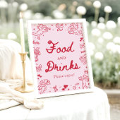 Poster Nourriture et boissons de la Saint-Valentin modern