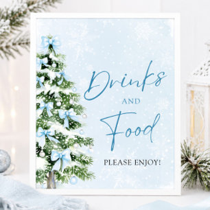 Poster Nourriture et boissons pour l'arbre de Noël aux ru