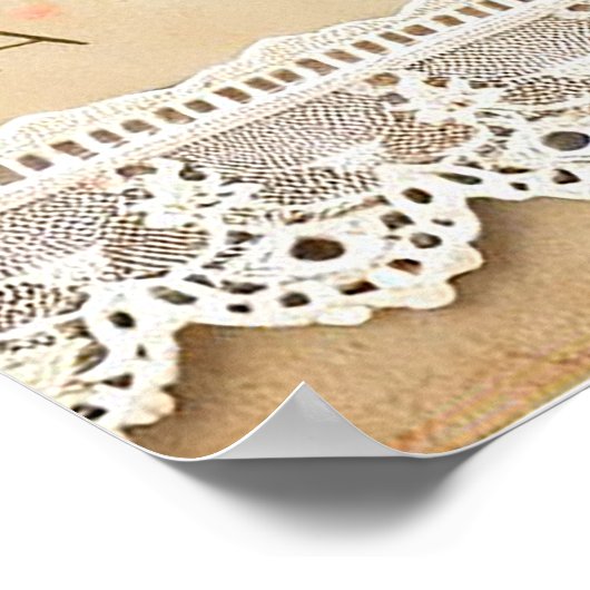 Poster Nourriture florale pour bébé Giraffe (Coin)