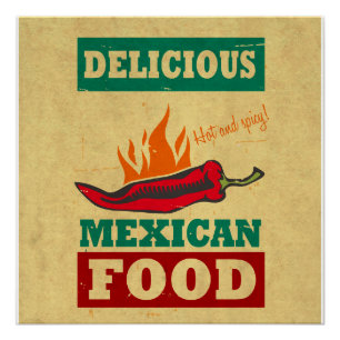 Poster Nourriture mexicaine