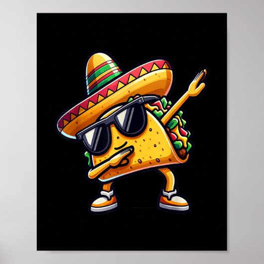 Poster Nourriture mexicaine Taco (Devant)
