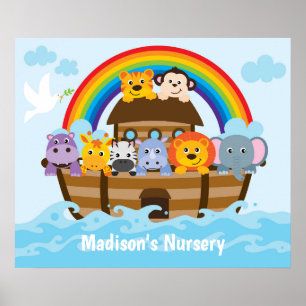 Poster Nourriture personnalisée de Noah's Ark Baby's