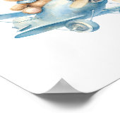 Poster Nourriture pour Baby shower de l'ours en peluche m (Coin)