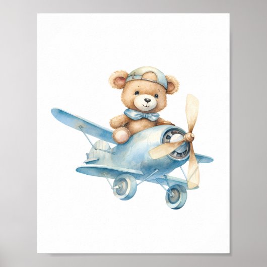 Poster Nourriture pour Baby shower de l'ours en peluche m (Devant)