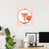 Poster Nourriture pour fille Fox Baby (Bureau à domicile)