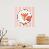 Poster Nourriture pour fille Fox Baby (Cuisine)