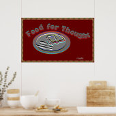 Poster "Nourriture pour la pensée"-2 (Cuisine)