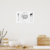 Poster Nourriture pour la pensée : Motivation fitness! (Cuisine)