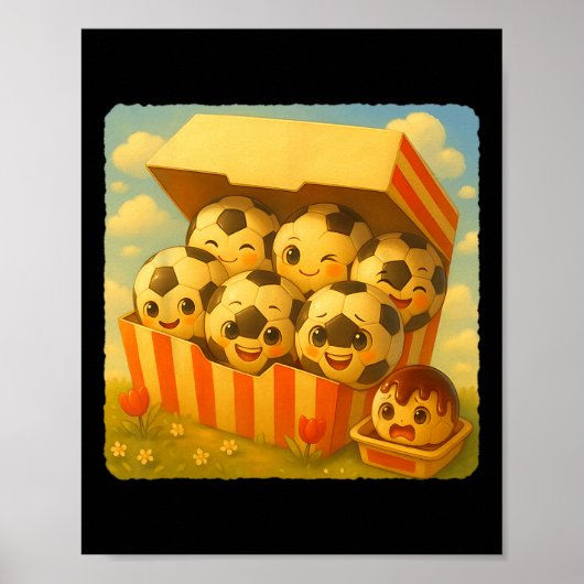 Poster Nourriture rapide de soccer Ll Chicken Nuggets Mig (Devant)