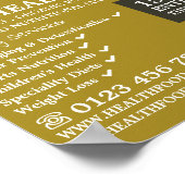 Poster Nourriture saine, Boutique alimentaire santé Publi (Coin)