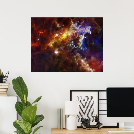 Poster Nourriture stellaire en Rosette Nebula (Bureau à domicile)