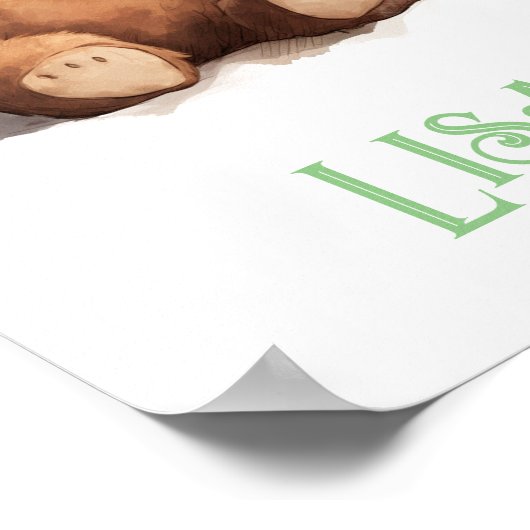 Poster Nourriture Twin Girls, Nounours Vintages, (Coin)