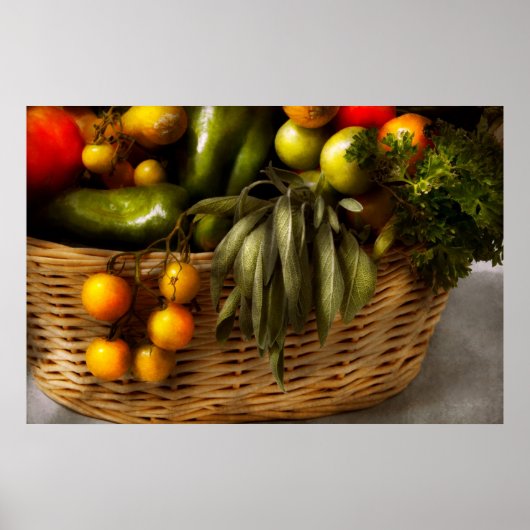 Poster Nourriture - Veggie - Conseils sur les dimensions (Devant)