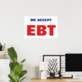 POSTER NOUS ACCEPTONS EBT (Bureau à domicile)