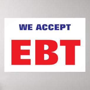 POSTER NOUS ACCEPTONS EBT