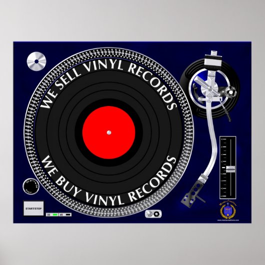 POSTER NOUS ACHETONS DES ENREGISTREMENTS VINYLES (Devant)