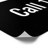 Poster Nous achetons Maisons noir et blanc Modèle promoti (Coin)