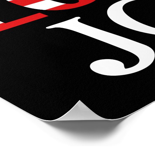 Poster Nous aimons Joe, Drapeau Américain (Coin)