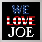 Poster Nous aimons Joe, Drapeau Américain (Devant)