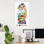 Poster Nous Aimons La Lecture ! (Bureau à domicile)