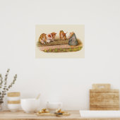 Poster Nous aimons nos petits cochons d'Inde de jardin (Cuisine)