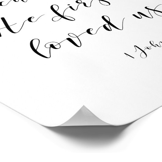 Poster Nous aimons parce qu'il nous a aimés Verse (Coin)