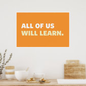 Poster : Nous allons tous apprendre (Cuisine)