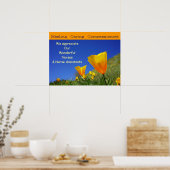 Poster Nous apprécions les infirmières merveilleuses AIIC (Cuisine)