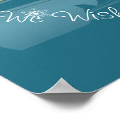 Poster Nous attendons Père Noël Ho ! Ho ! Ho ! Vacances d (Coin)