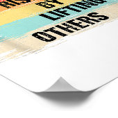 Poster Nous Augmentons En Levant D'Autres Citations Motiv (Coin)