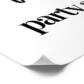 Poster Nous avons attendu l'affiche de Mariage amusant (Coin)