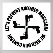 Poster Nous Avons Besoin De Contrôle Des Armes À Feu (Devant)