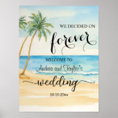 Poster Nous avons décidé sur Forever Elegant Wedding Welc (Devant)